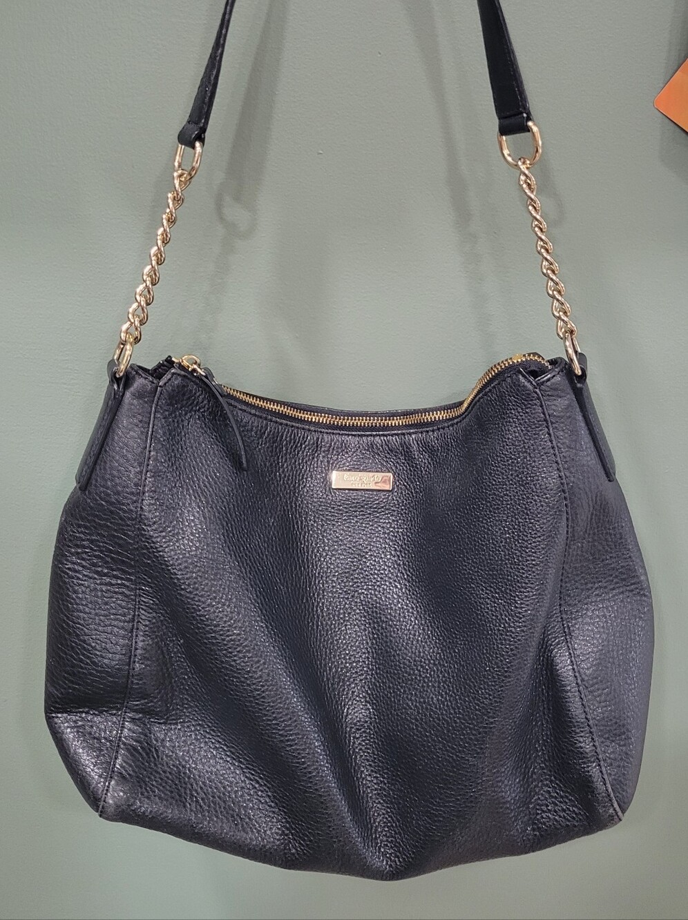 Kate Spade Town Road Aurelia Black Leather Shoulder Bag